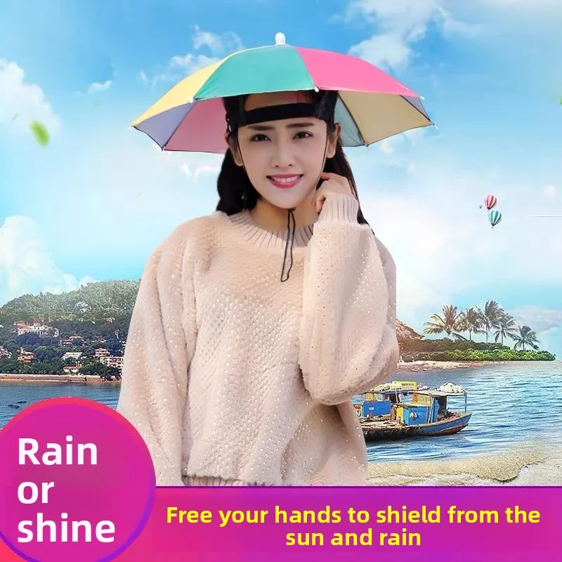 

Sunade Rainproof Fiing Cap Umbrella Medium Size Headwear Portable Outdoor Cam Travel Gear Children's Fiing Hood