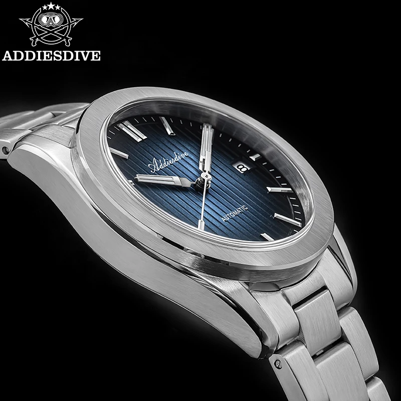 ADDIESDIVE Men's Mechanical Watch 8215 Automatic Luminous Sapphire Leisure Watch 200m Waterproof Gradient Personalized Watches