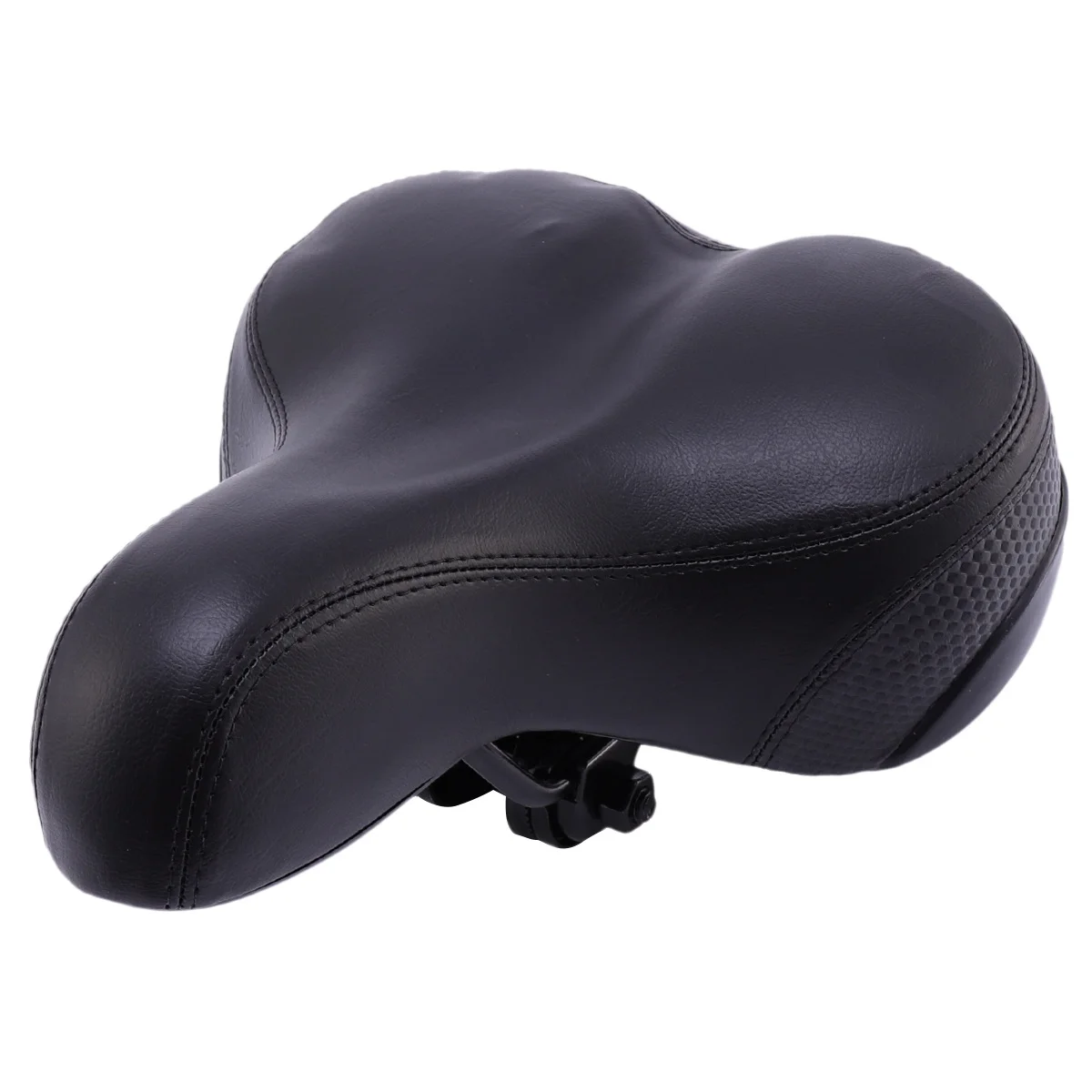 Universal Bike Saddle Thicken Rear Wide Pad Black Double Spring Steel Base Seat Comfortable Cycling Cushion Easy to Mount