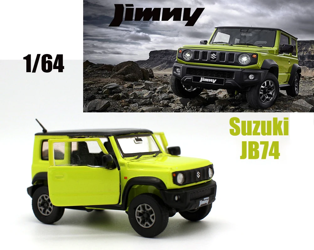 New BM 1/64 Scale Miniature Car Jimny JB74 by BM Creations Diecast toys 3 inches Cars For Collection Gift