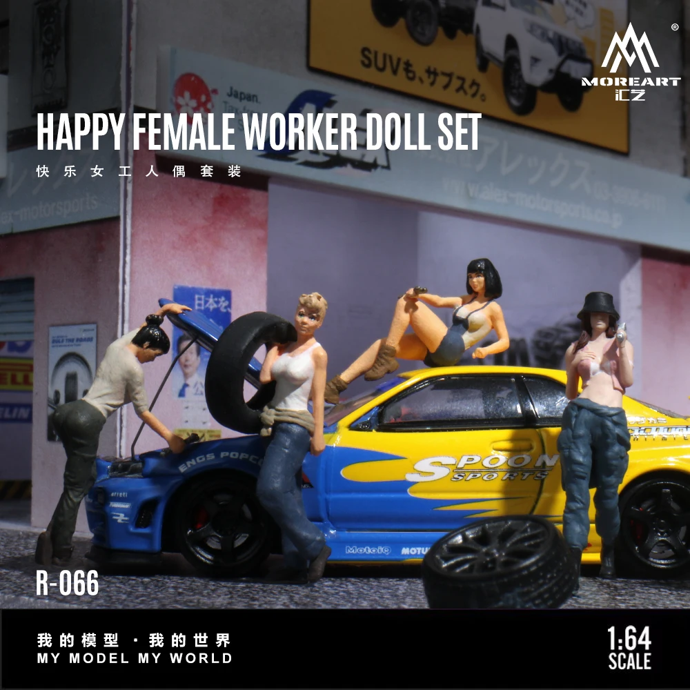 

*Pre-order*More Art 1:64 The Happy Female Worker Doll Set , Resin Decoration Figure Model for Gift&Display&Collection