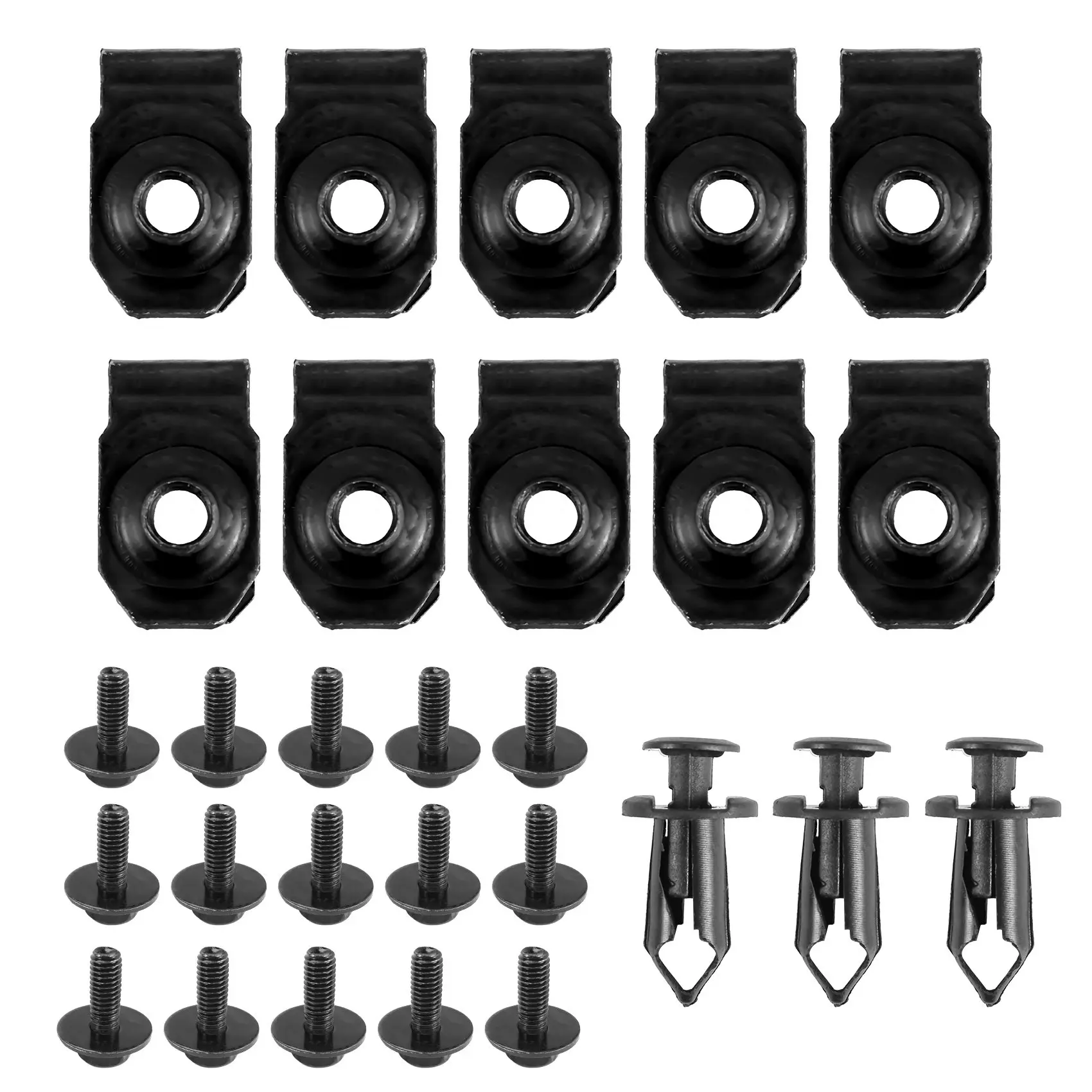 Retainer Fastener Rivet Clips U-Nuts for Infiniti G35 G37 FX35 EX35