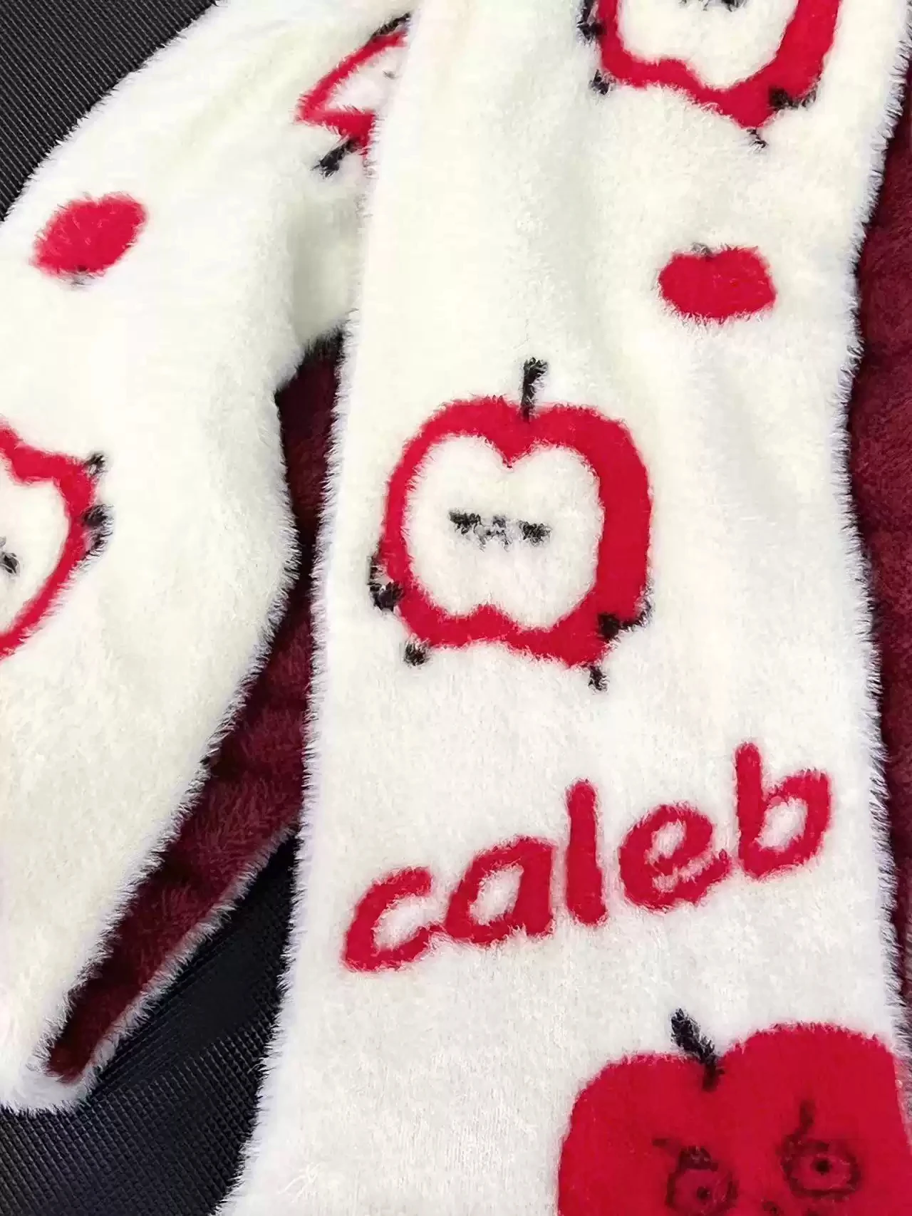 Любовь и глубокий косплей Caleb, аниме, мультфильм, милые шарфы с яблоками, шарф-глушитель, гетры, теплая зимняя одежда, рождественский подарок Любовь и глубокий косплей Caleb, аниме, мультфильм, милые шарфы с яблоками, шарф-глушитель, гетры, теплая зимняя одежда, рождественский подарок