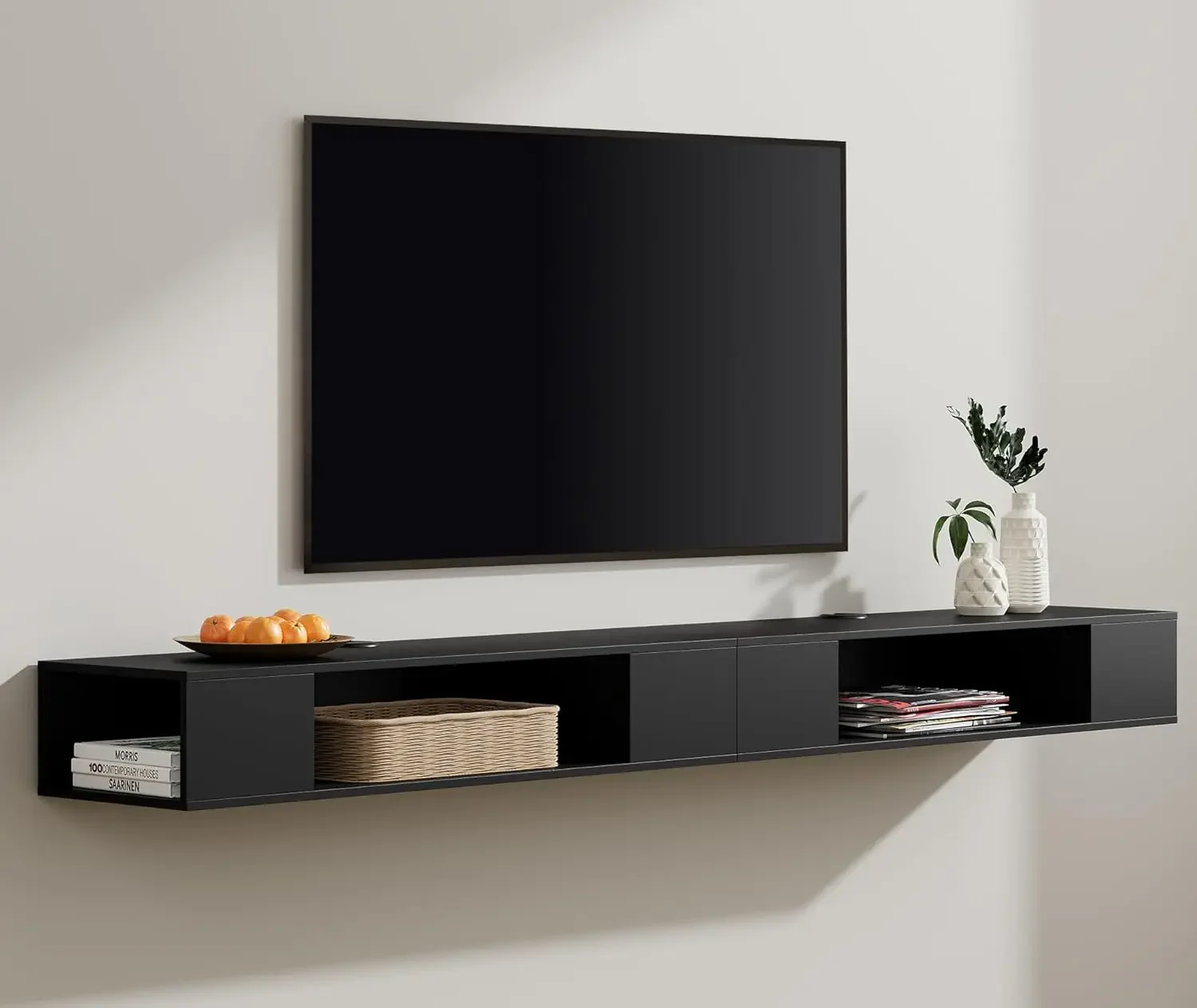 80 inch Floating TV Stand for for 75 80 85 inch TVs, Wall Mounted Entertainment Center Media Console Component Under TV