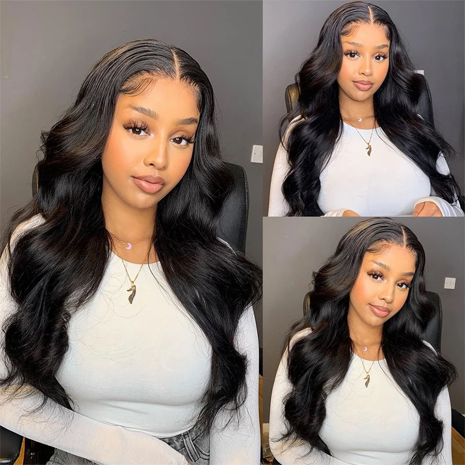 Wear And Go Body Wave Glueless Lace Wig Human Hair Pre Plucked 4x4 6x6 HD Transparent Lace Closure Wig Hair Wigs For Women