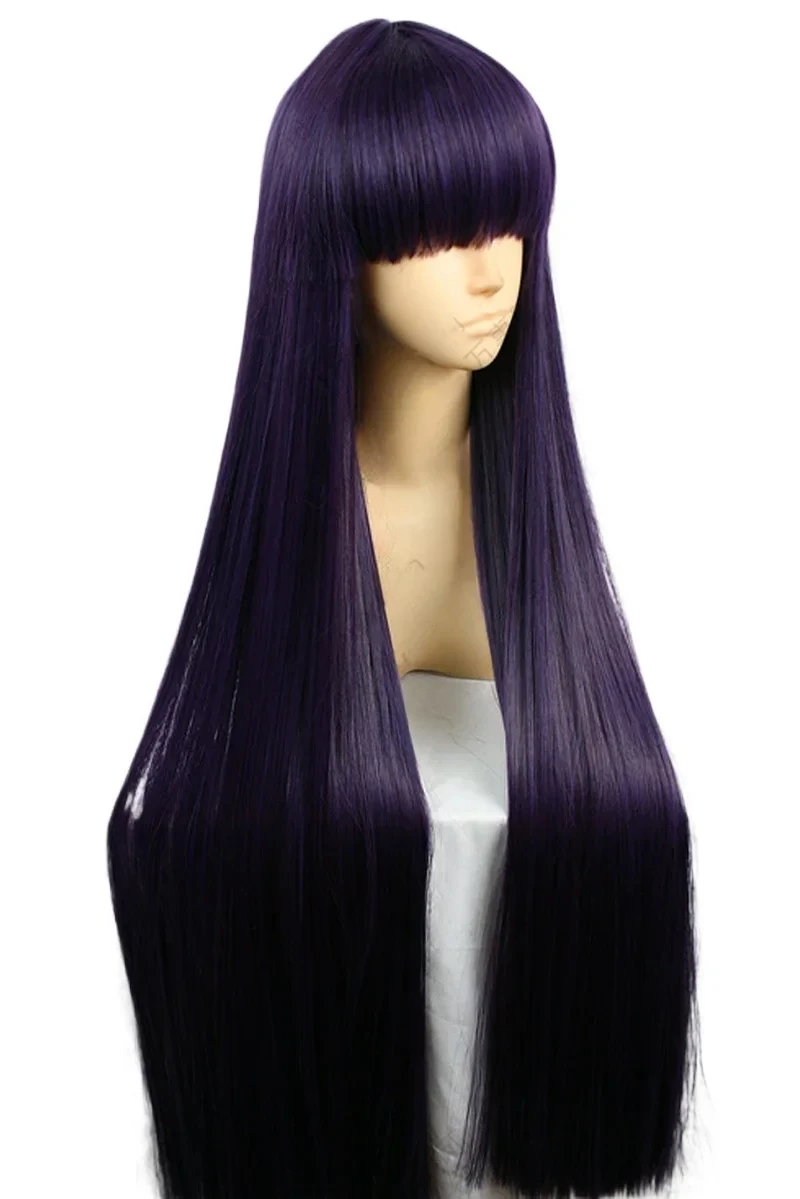 أنيمي بحار المريخ هينو ري 100 سنتيمتر طويل تأثيري الباروكات الألياف مقاومة للحرارة الاصطناعية خصلات الشعر المستعار #2