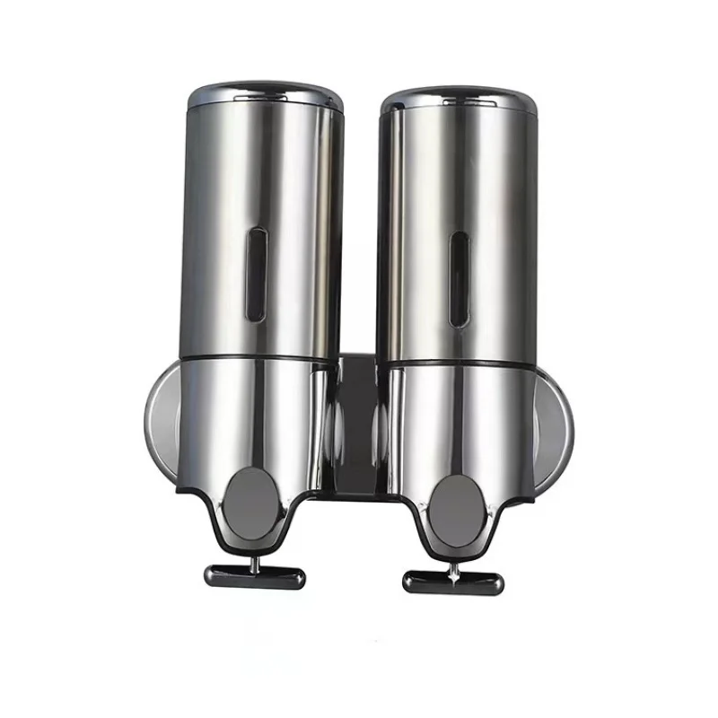 Hotel Soap Dispenser Stainless Steel Soap Dispenser Wall-mounted Pull Rod Manually Press Shower Gel To Soap Dispenser