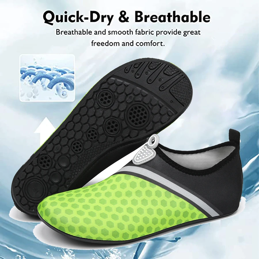 Water Sports Shoes Barefoot Quick-Dry Aqua Yoga Socks Slip-on for Men Women