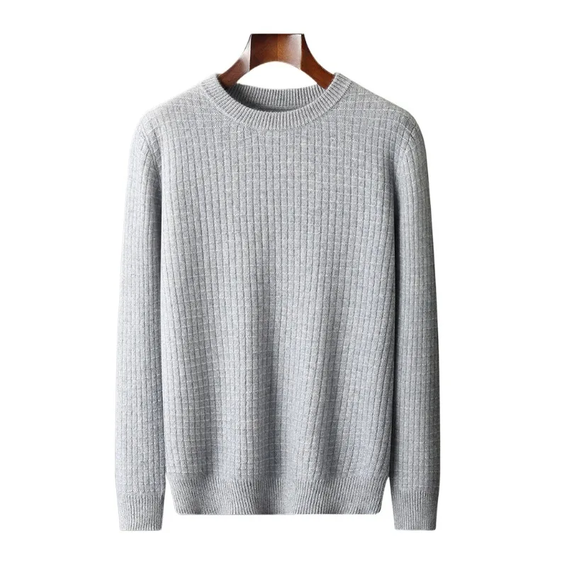 سترة صوف رجالية بلوفر عمل مقاس كبير سترة صوف للرجال #5