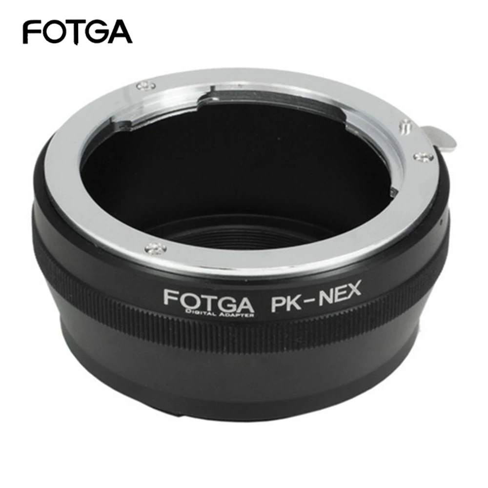 

Адаптер Fotga PK-NEX: цифровое кольцо-переходник для объективов Pentax PK K на камеры Sony NEX E-Mount (для Sony NEX-3, NEX-3C, NEX-3N, NEX-5, NEX)
