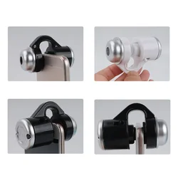 Mobile Phone Magnifier Universal 30X Glass Lens Camera Clip Microscope Universal Portable Illuminant Identification Loupe lupa