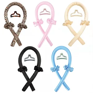 1-2Set Woman Heatless Curling Rod Heatless Hair Curls Headband Make Hair Soft Shiny Hair Curler Hairdressing Tools Accessories