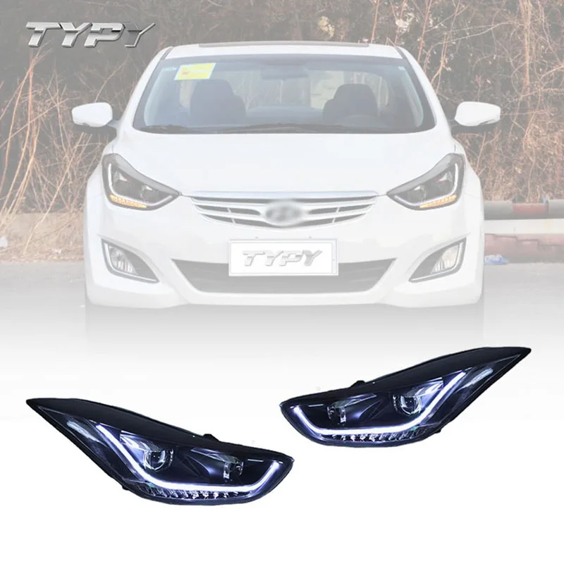 

Car Headlamp Headlights Modified HID Xenon Head Lamp Head Light LAED DRL For Hyundai Elantra Avante 2012-2016