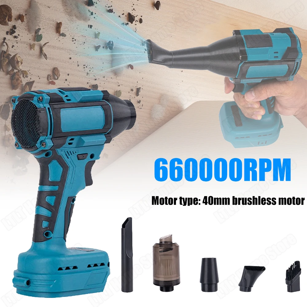 

Air Vacuum Blower 900000RPM RSuitable for Makita battery Powerful Air Blower Car Wash Air Dryer Tools not included Batterie