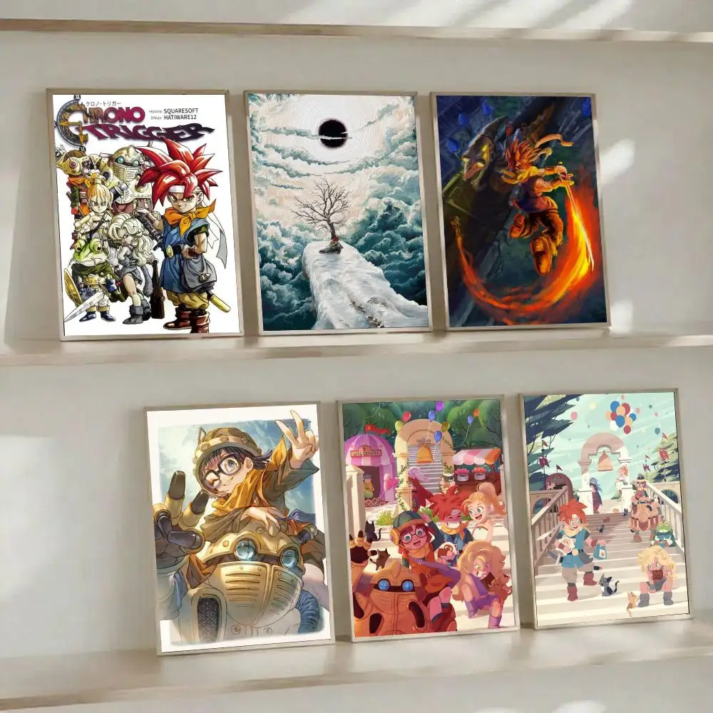 Pôster do jogo RPG Chrono Trigger-T com impressões, presente para decoração de casa, quarto, sala de estar, promoção e exibição.