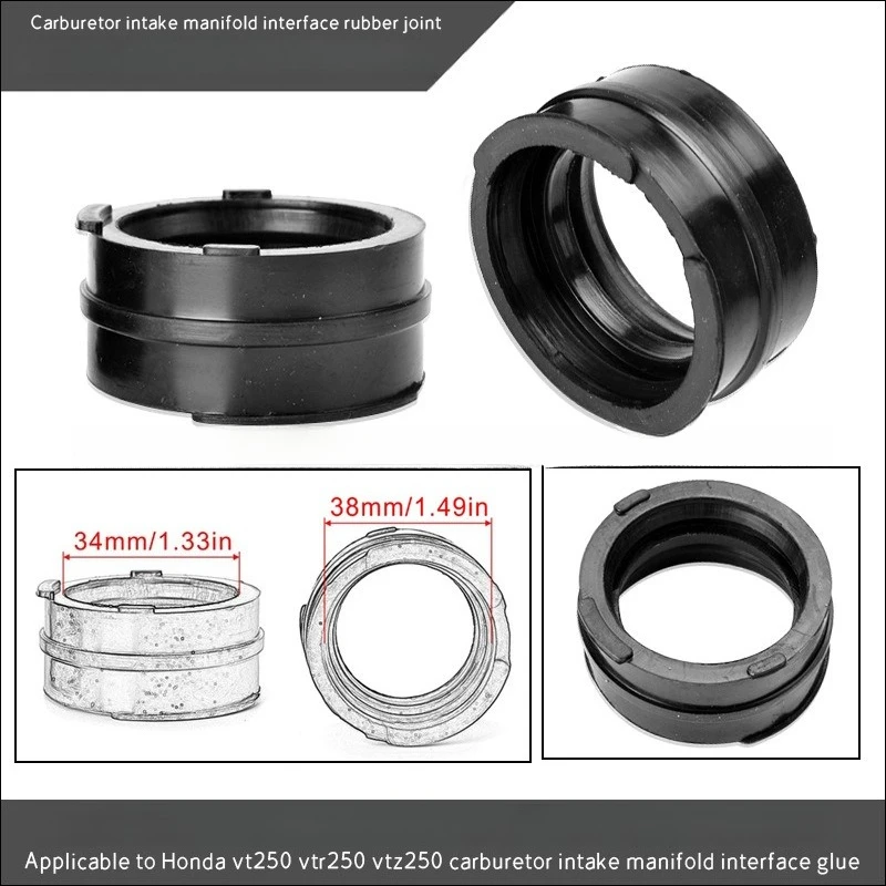 

For Honda VT250 VTR250 VTZ250 Carburetor Intake Manifold Interface Adhesive Fitting