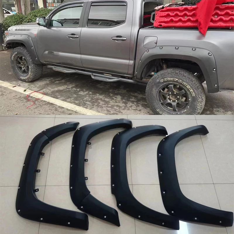 

Modified Fender Flares For Toyota Tacoma 2016 2017 2018 2019 2020 2021 2022 Accessories Double Cabin Wheel Arch Mudguards