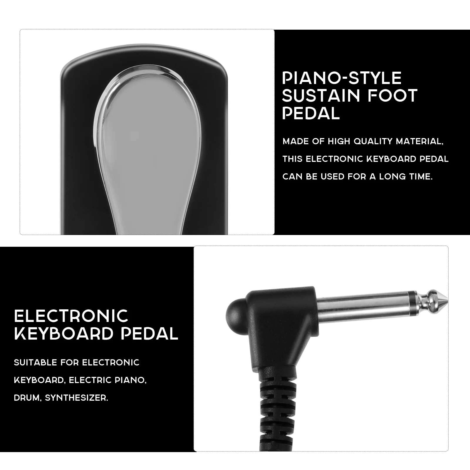 

Sustain Pedal Instrument Supplies Electronic Keyboard Foot Damper Piano-style for Digital Pianos