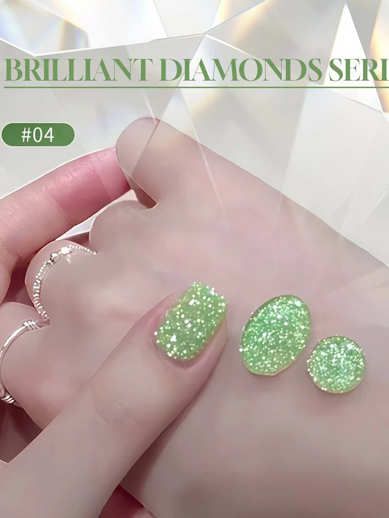 1 stücke ZH Flash Burst Bunte Blütenblatt Glitter Diamant Gel Nagellack Neue Disco Reflektieren Licht Glitter Diamant Nail art Nagel supp