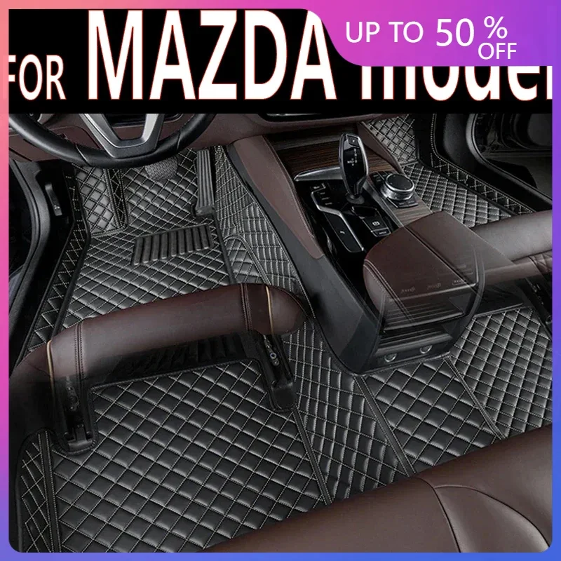 Car Floor Mats For MAZDA CX-8 CX-30 CX-9 MX-5 Miata Mazda 6 Mazda 6 GH 6 Tenza 2022 2023 Car Accessories