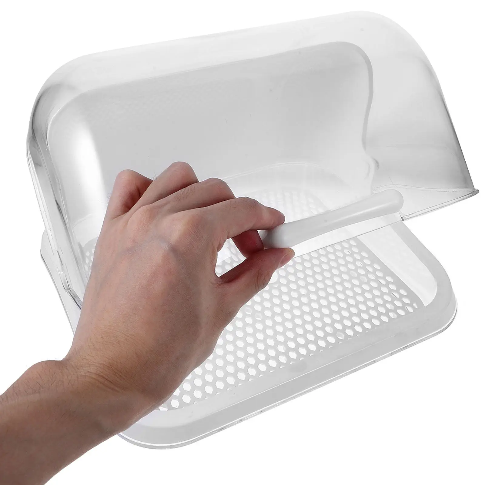 

1Pcs Baby Bottle Storage Box Bright Color Drying Rack Dustproof Infant Tableware Holder Milk Bottle Drainer for Baby Essentials