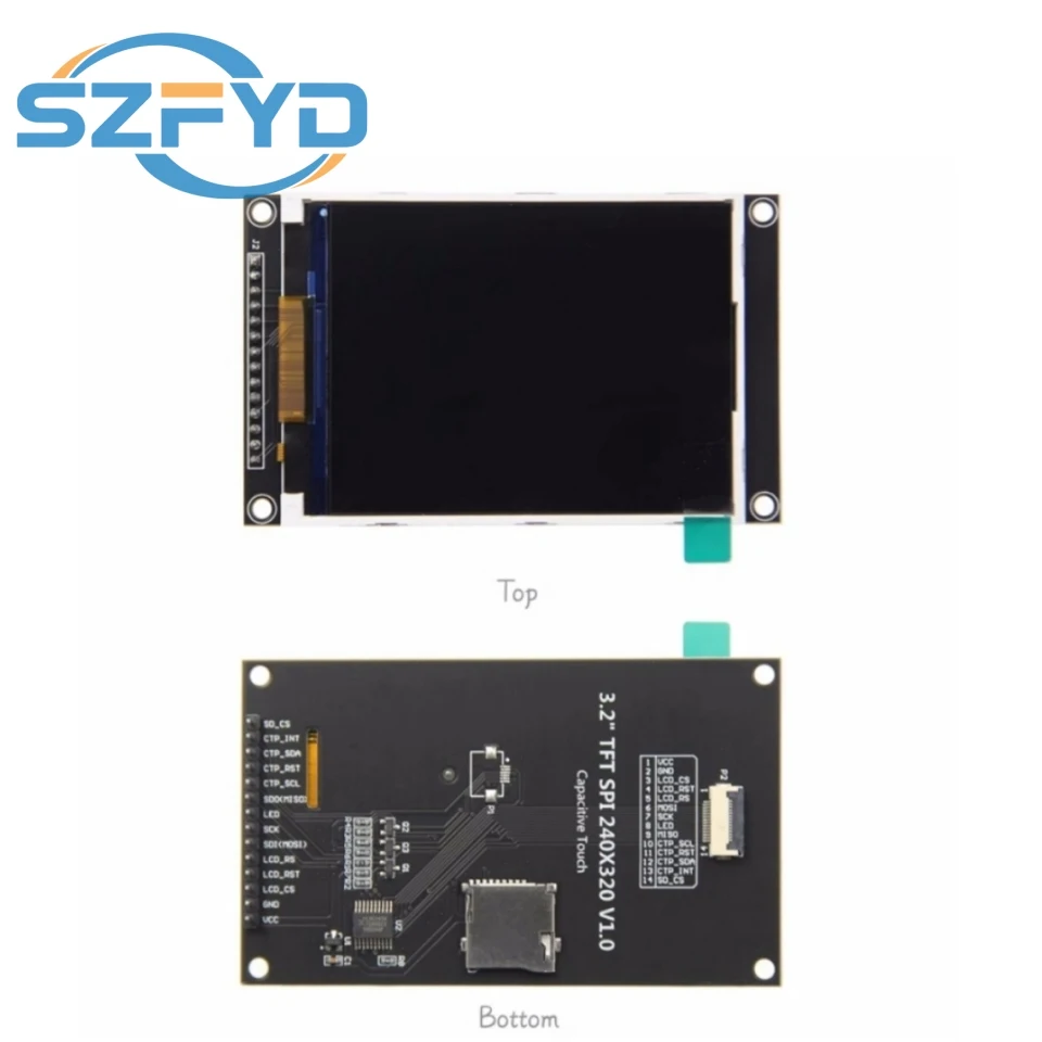 3.2 Inch 320×240 SPI Serial TFT LCD Module Display Screen With Touch Panel Driver IC ILI9341V