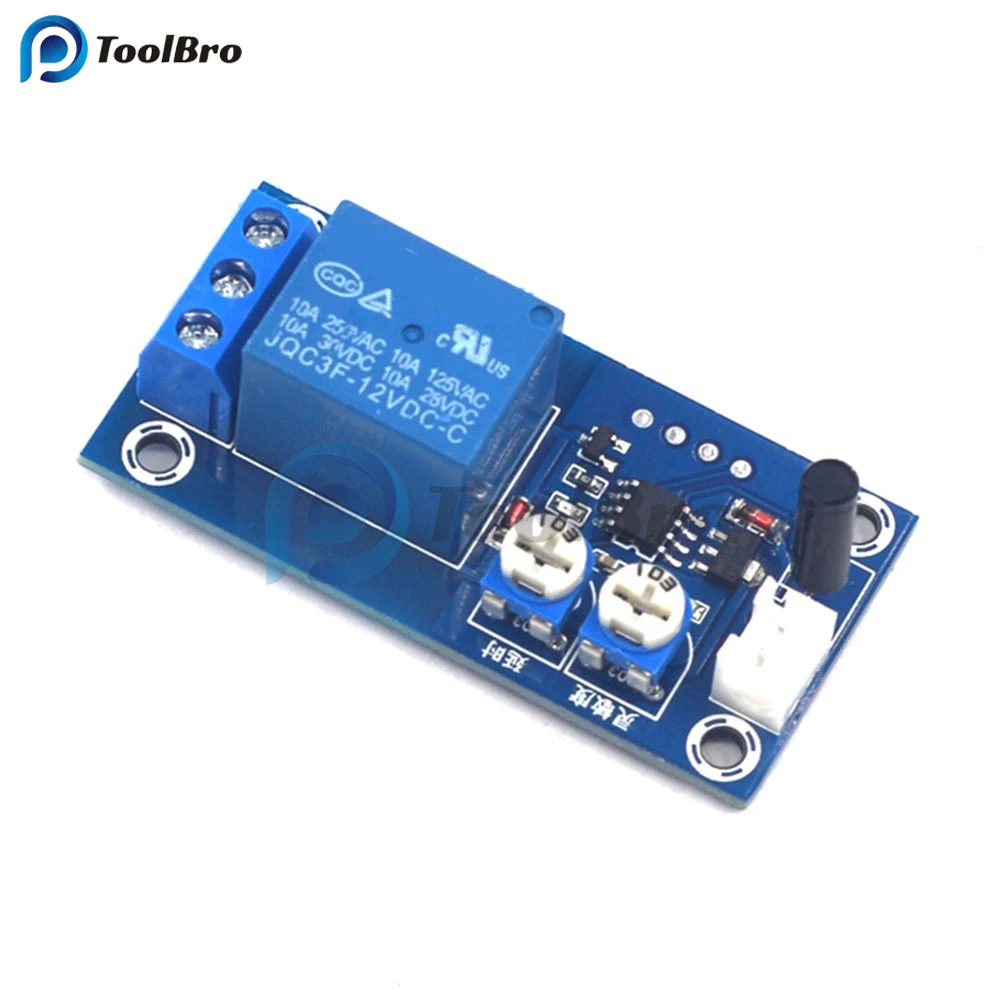 12V Vibration Sensor Module Shock Sensor Relay Switch Adjustable Sensitivity Time Delay Relay Timer Relay