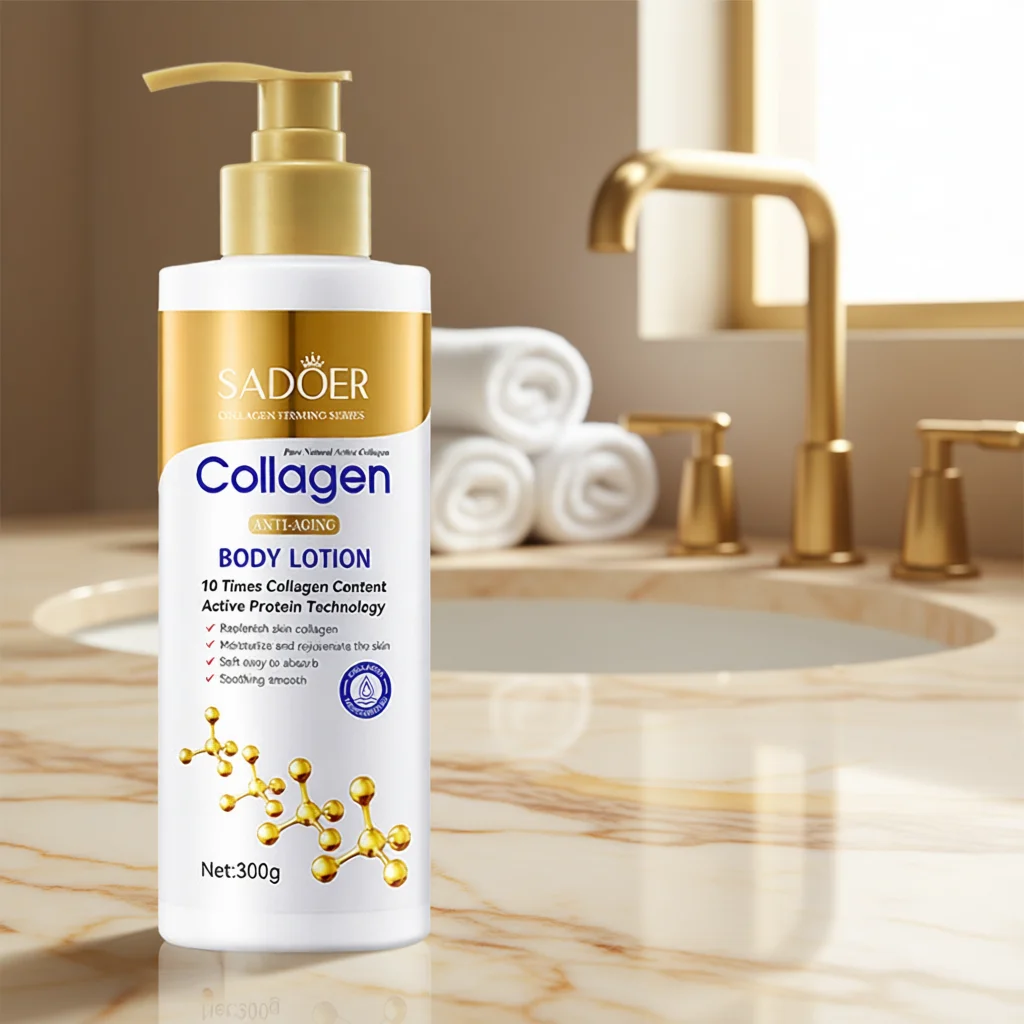 Collagen Milk Bleaching Face Body Cream Whitening Skin Moisturizing...