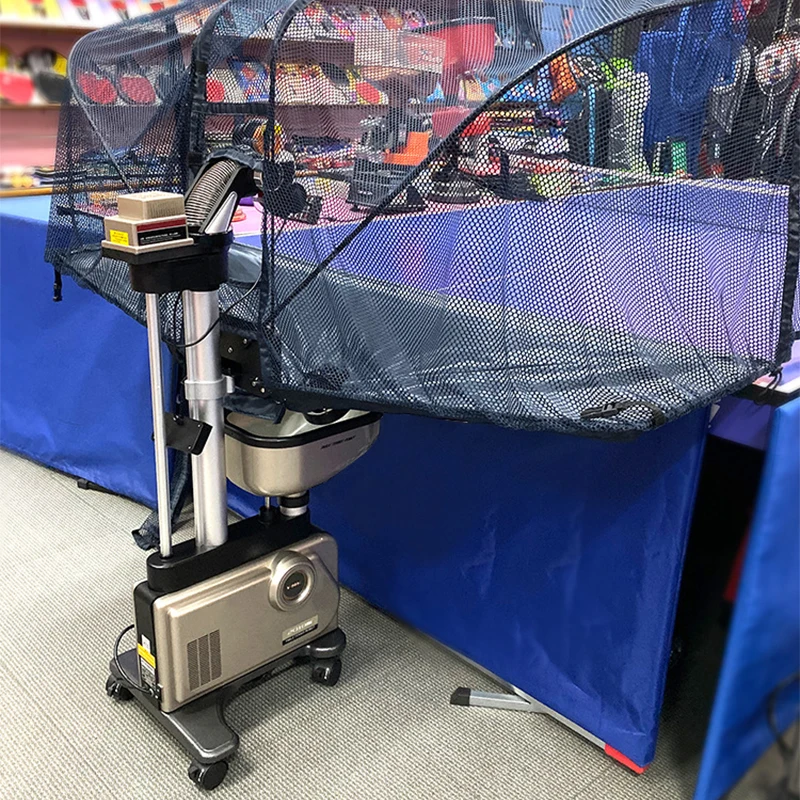 آلة تنس الطاولة الذكية الكاملة نسخة مطورة V-989 نسخة جديدة من شاشة اللمس المنزلية من الأرض إلى السقف