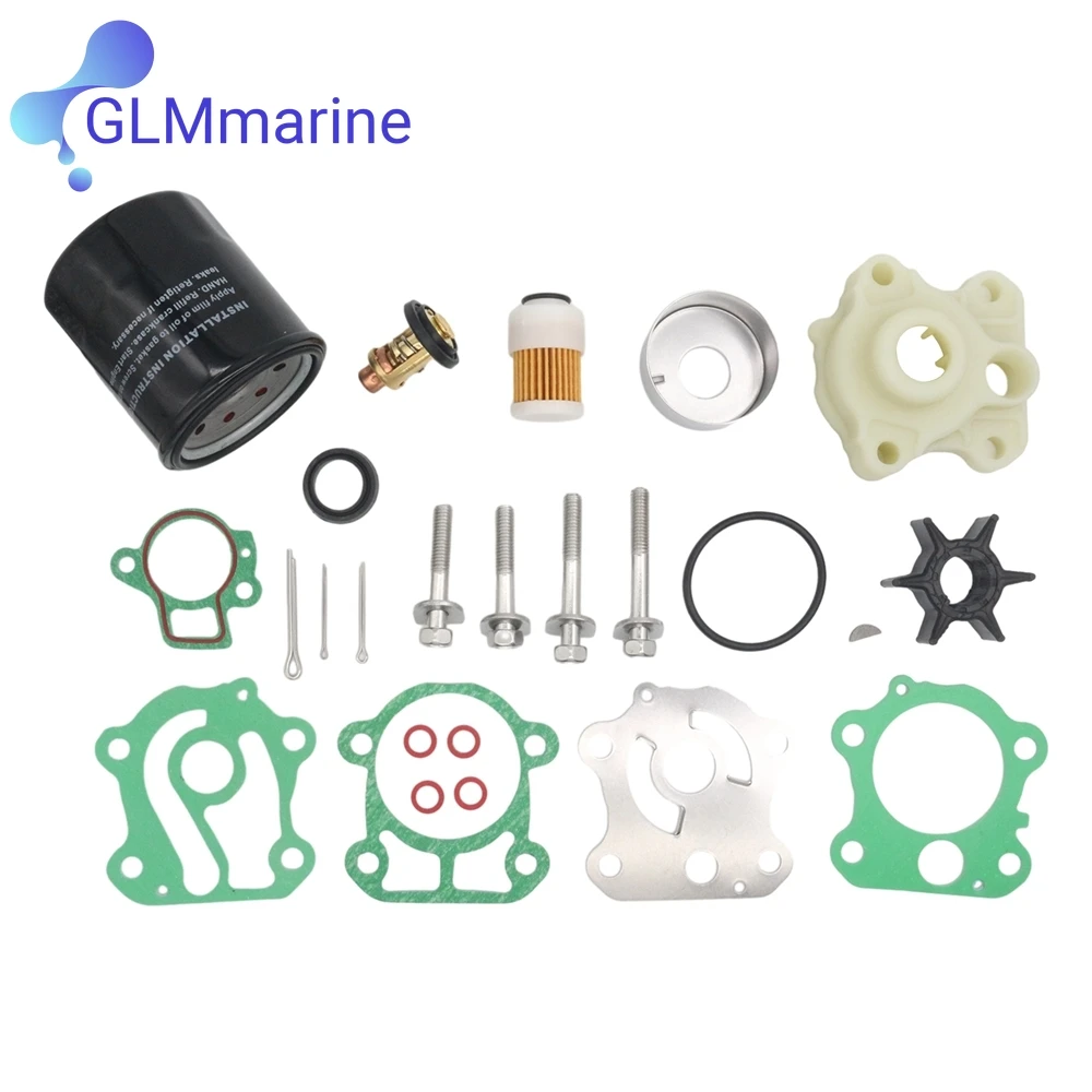 

Outboard Maintenance Kit For Yamaha 4-Stroke F50B 50HP Outboard Motors Impeller Kit Fuel Filter 68V-24563 Oil Filter 5GH-13440