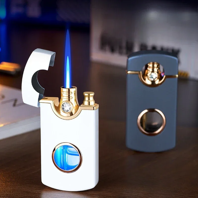 

Metal Jet Welding Torch Lighters Butane Gas Turbo Windproof Lighters Cigar Cigarette Lighters Men's Gifts Outdoor Ignition Tools