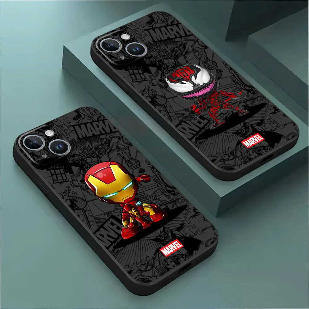 Cute Marvel Superheros Case for Xiaomi Mi 12 10T 9T A2 Lite 9 SE CC9 Note 10 12T Pro 11T 13 Ultra 11 Lite 5G Cover Silicone