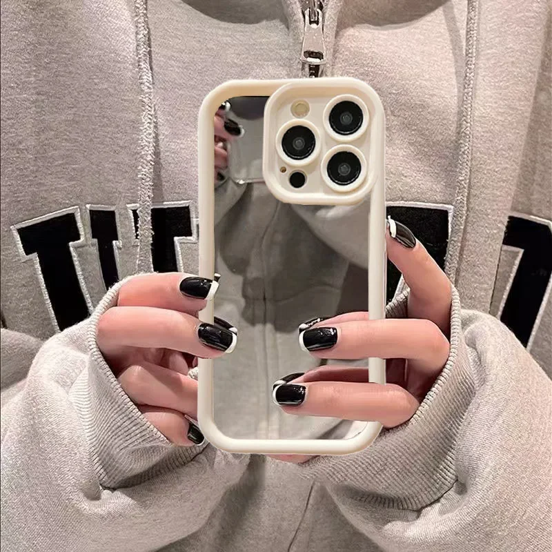 Luxury Make Up MirrorสําหรับSamsung Galaxy S25 S24 Ultra S23 S22 S21 Plus S24FE S23FE S20FE S21FEฝาครอบกันชนHard