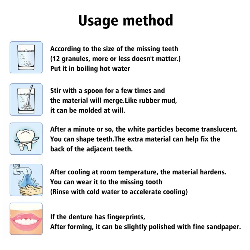 Temporary Tooth Repair Kit Teeth And Gaps FalseTeeth Solid Glue Tooth Repair Filling Glue Resin Denture Adhesive Teeth Whitening