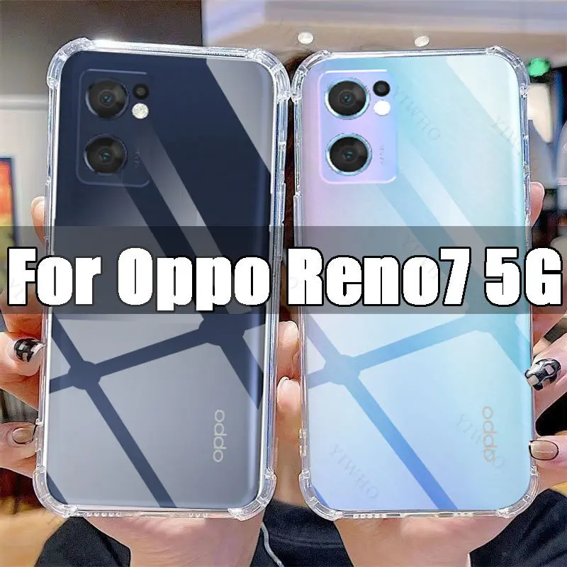 Clear Phone Case for Oppo Reno7 5G TPU Transparent Case for Oppo Reno 7 6.43