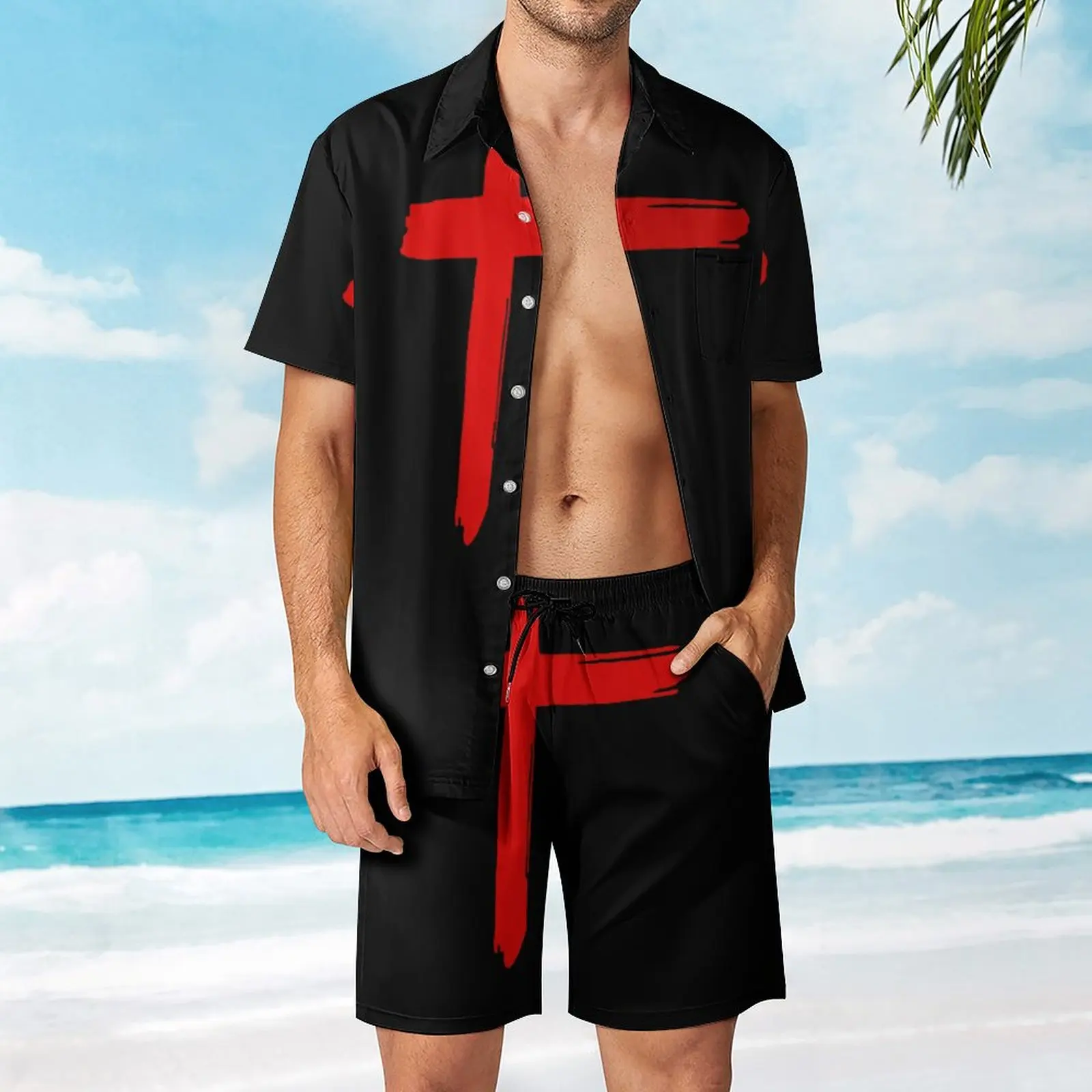 Indochine Indochine Blic  Swimming Men's Beach Suit Funny 2 Pieces Coordinates  High Grade