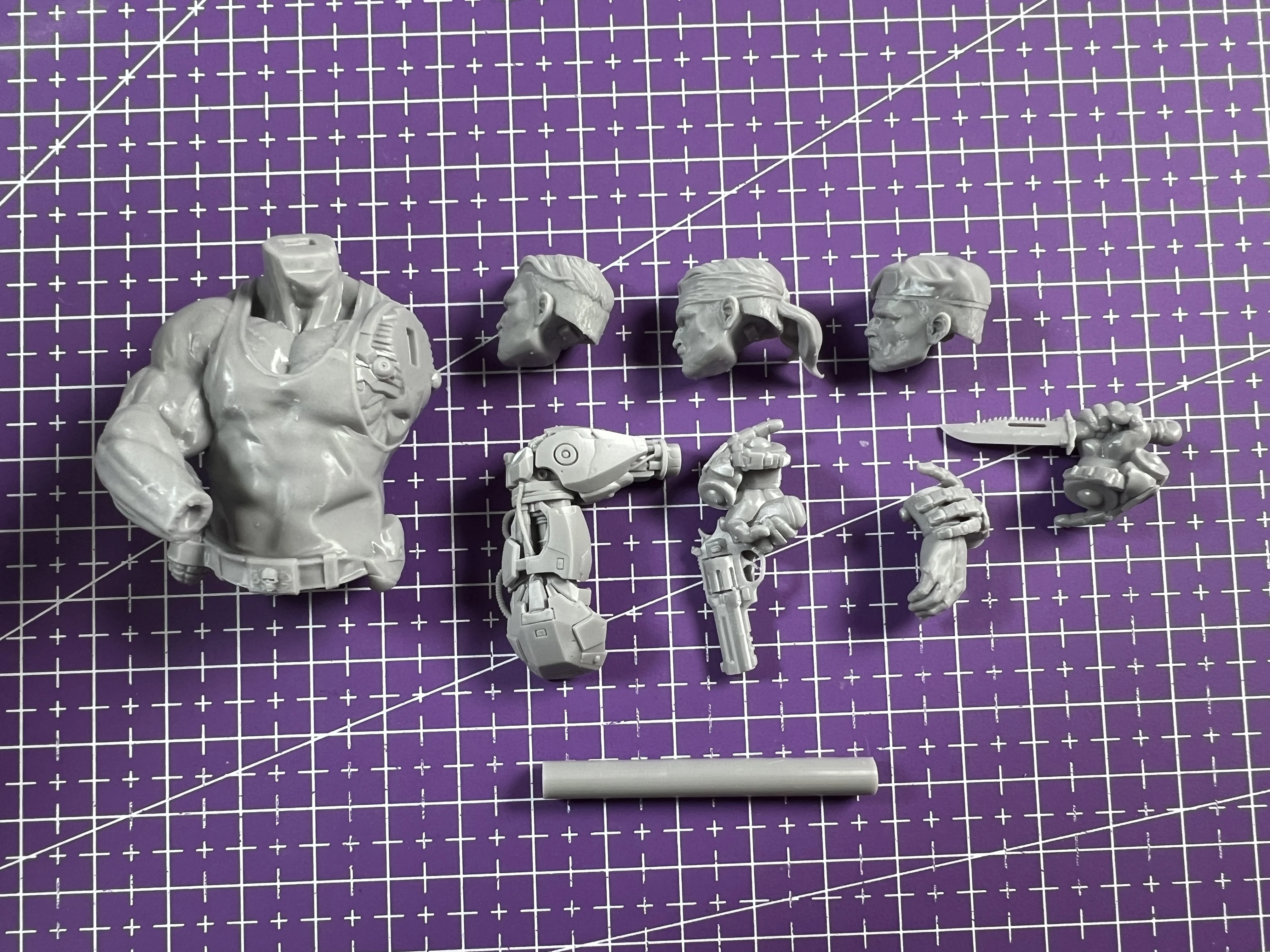 

52mm Resin Model, Sci-fi Character Alien Robot Warrior, Unpainted