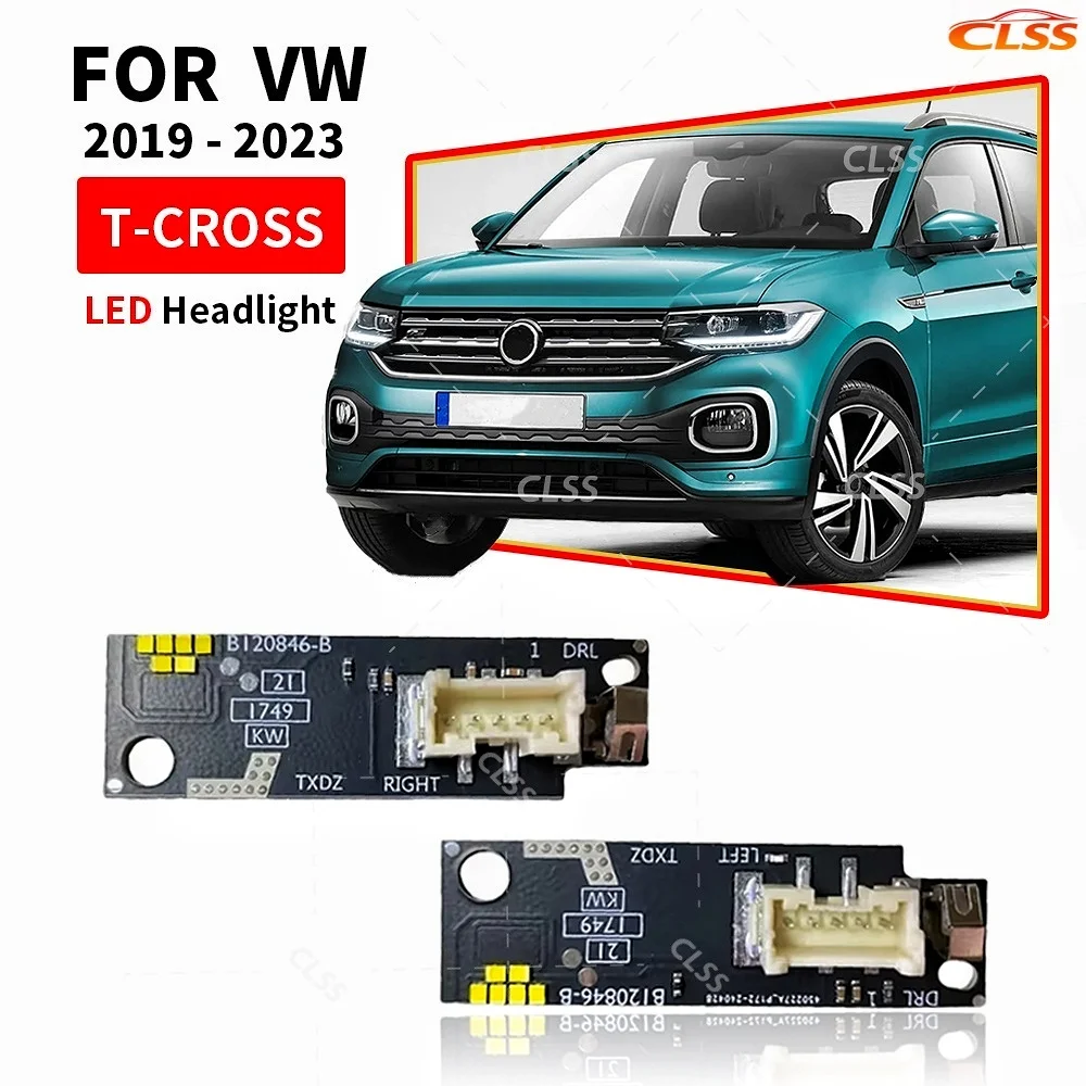 

White DRL LED Board 2GM998478 B120846-B For Volkswagen T-CROSS Tcross 2019-2023 Headlight Daytime Running Light Chip Lightsource