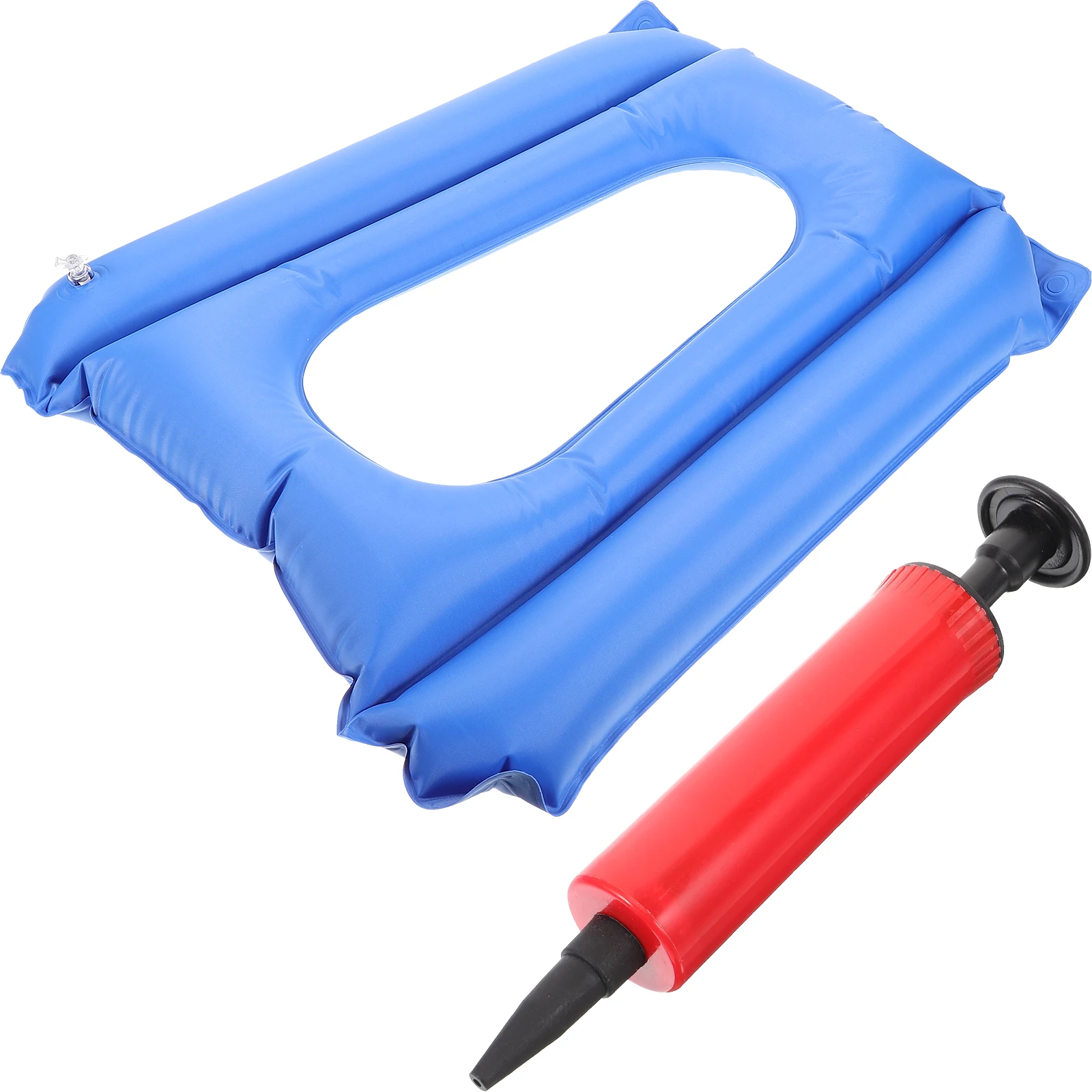 

Inflatable Cushion Breathable Inflatable Seat Cushion Lightweight Durable PVC for Airplane Travel Car Stadium Camping Outdoor