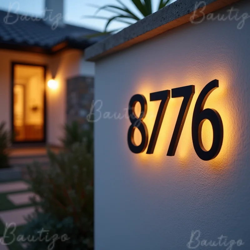 Custom Illuminated LED Backlit 3D Metal Letters Sign For Business Storefront Outdoor Waterproof Light Up Signage