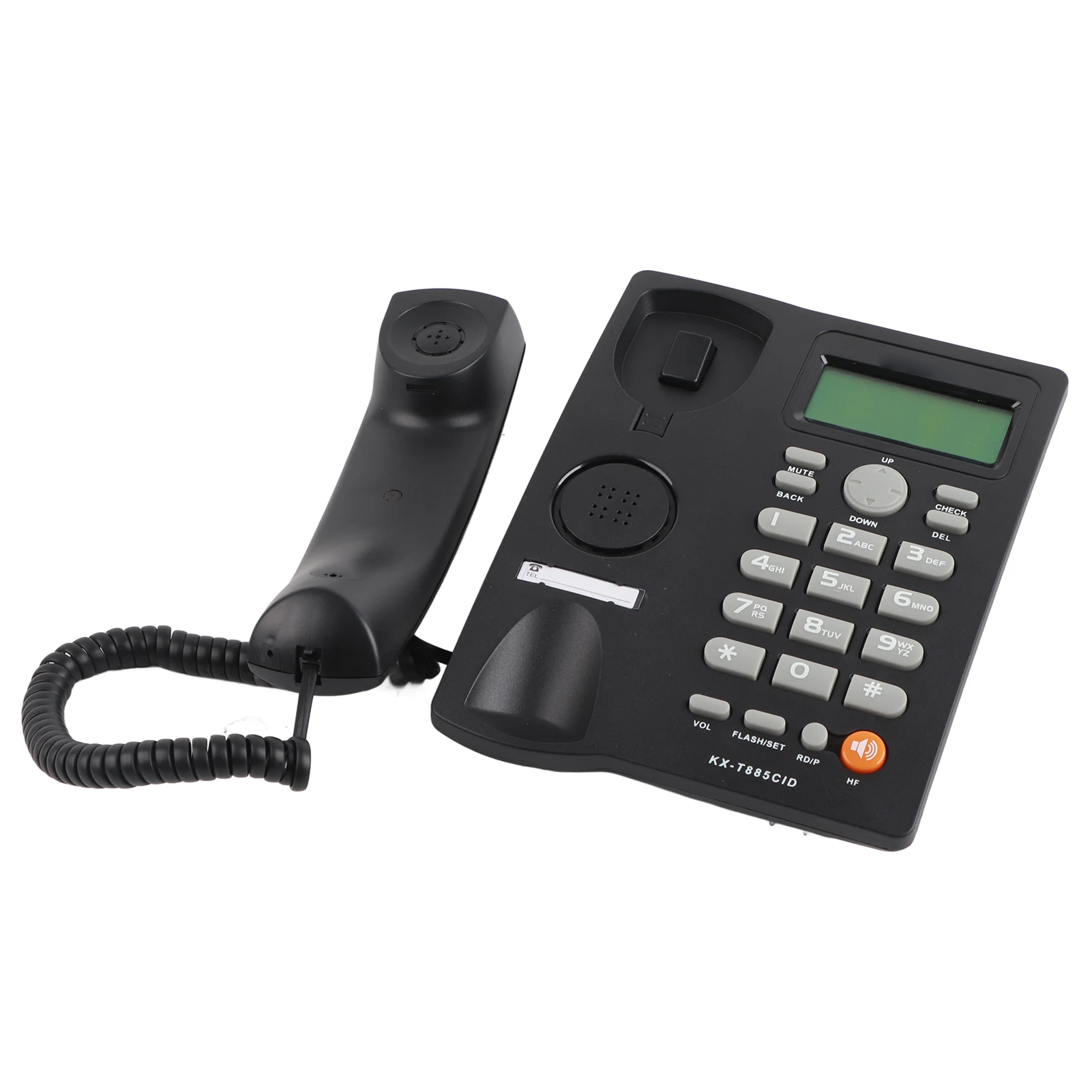 Desktop Caller ID Landline Phone Handsfree Calling Telephone with Mute Pause Hold Function Corded Fixed Phone for Home Hotel