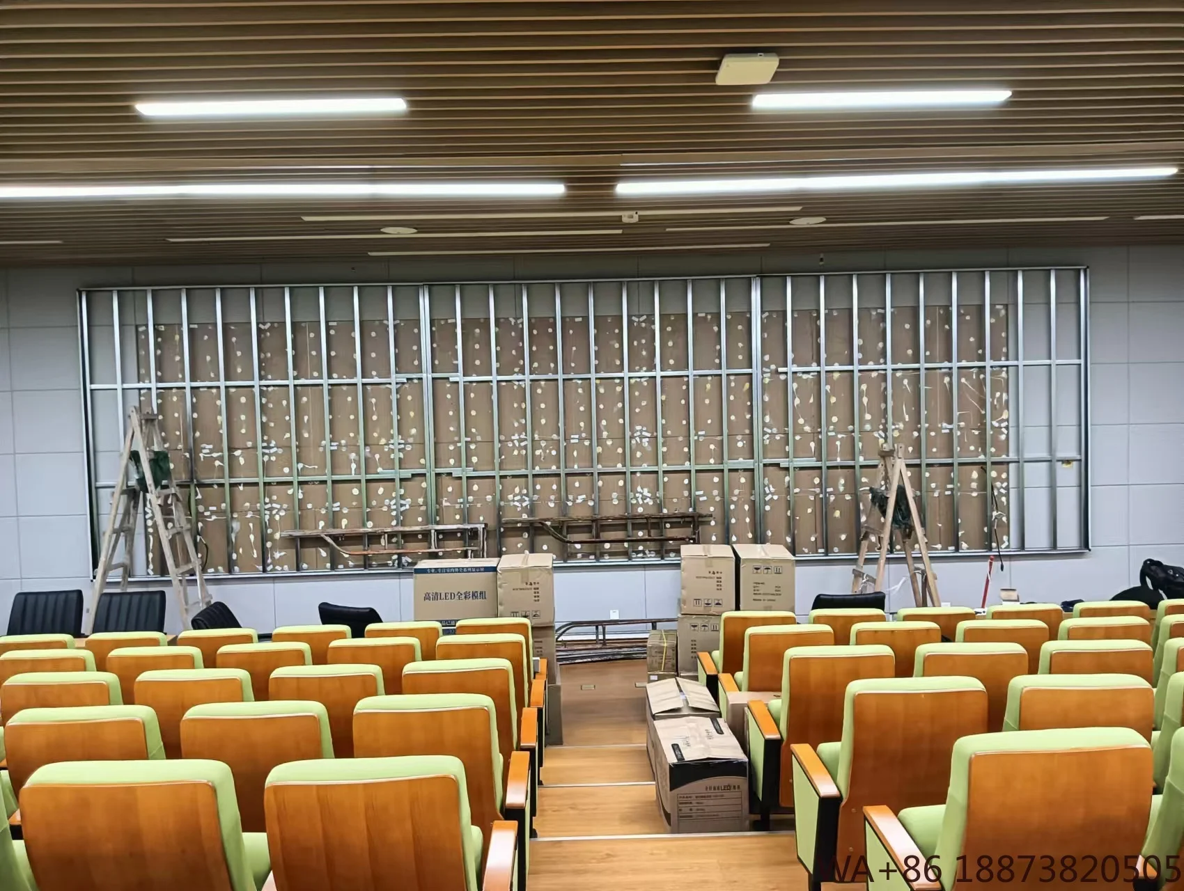 Display LED Sala de reuniões escolares Canyivision Tela interna colorida P2 Parede de vídeo Tela de 29 metros quadrados