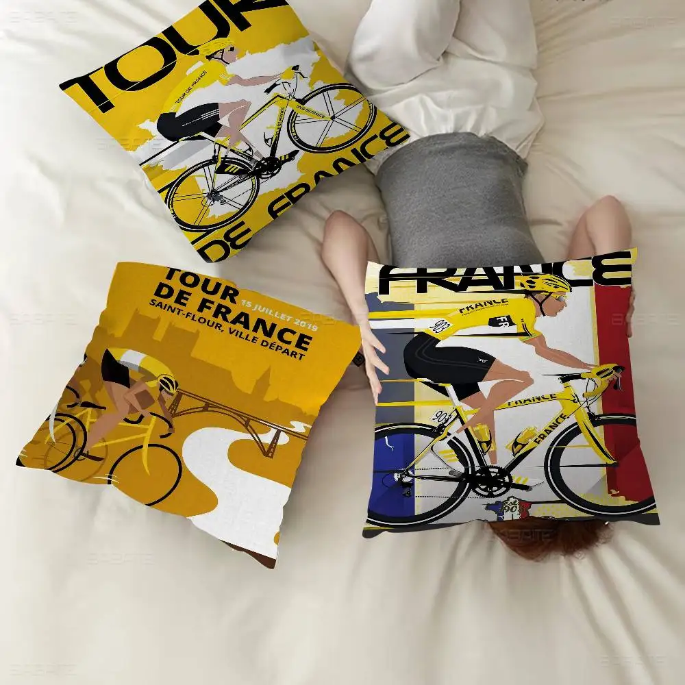 جولة F-فرنسا غطاء الوسادة المخدة المفروشات أريكة رمي وسادة ديكور المنزل المخدة #3