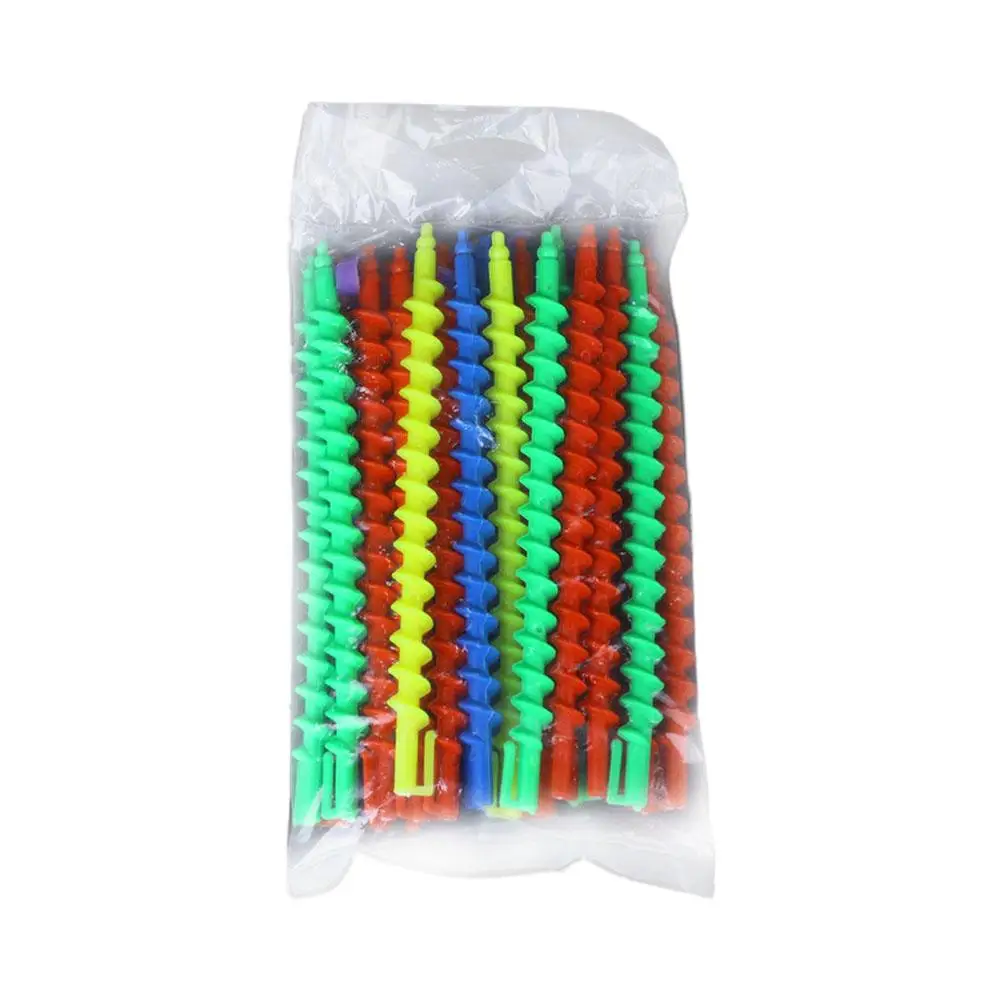 20Pcs/lot Heatless Hair Roller Spiral Hair Curling Irons Universal Spiral Perm Bars DIY Hair Curling Rods For Hairstyling Tools