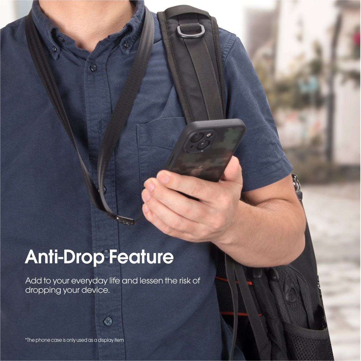 IBMRS Hanging neck rope /Phone Lanyard(2 pieces), Compatible with Camera and Phone Case - Black Phone Long lanyard