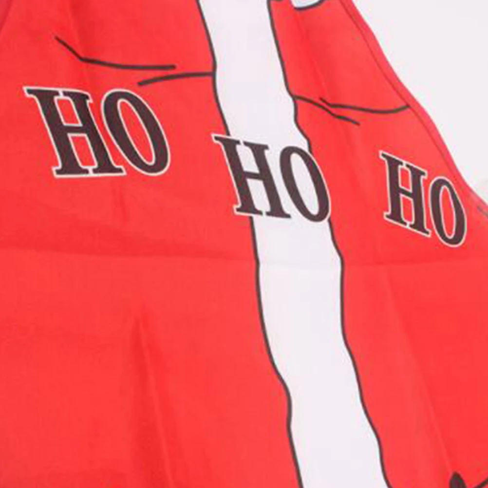 

2 Pcs Santa Claus Christmas Kitchen Apron Home Cooking Party Gift Comfortable Print Costume for Family Festival