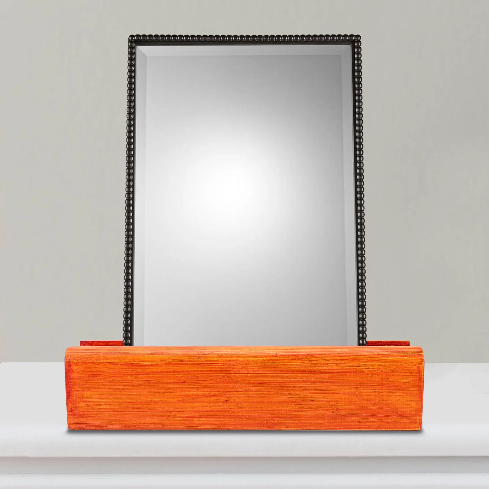 

1pcs Floor Base Wood Display Holder Multi-Use Mirror Stand Wooden Full Length Mirror Support Bracket Artwork Rack Home Decor