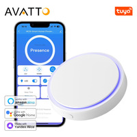 AVATTO Tuya WiFi Human Presence Sensor 24G Millimeter Wave Radar PIR Motion Sensor Burglar Alarm Detection For Alexa Google Home