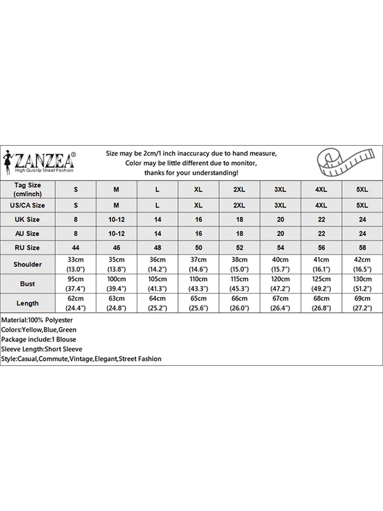 ZANZEA-Chemisier à manches évasées pour femme, imprimé floral, col rond, mode coréenne, vacances bohème, été 2024