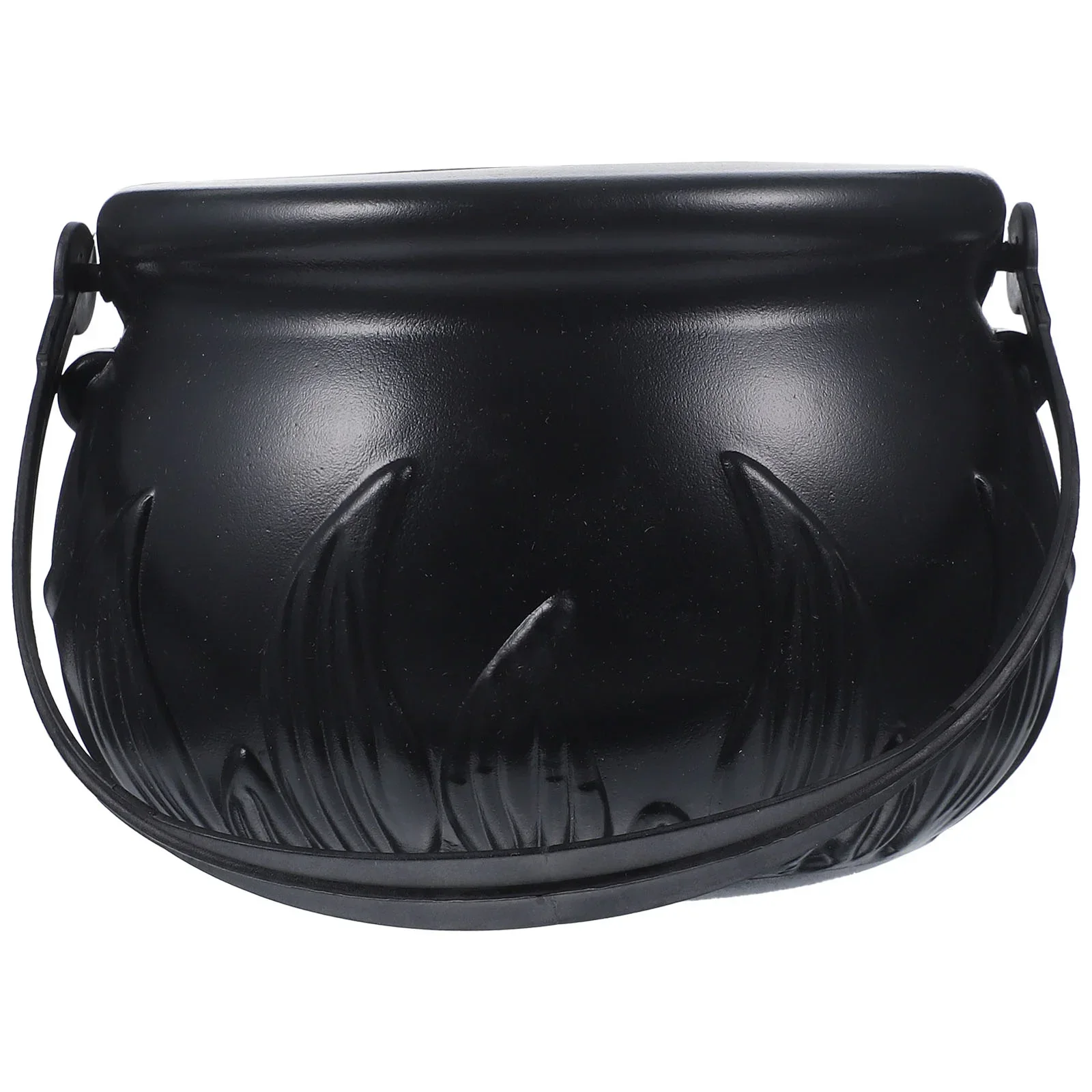 Candy Cauldron Halloween Bucket Witch Basket Plastic Treat Black Pot Bowl Kettle Trick Pumpkin Holder Or Goodie Photo Costume